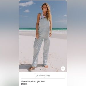 Daily drills linen overalls